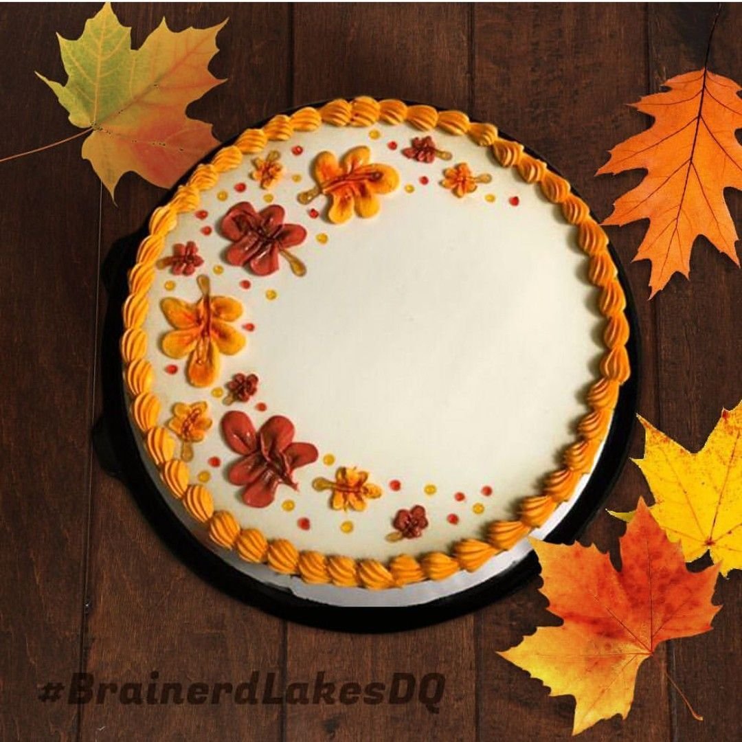Осенний декор торта