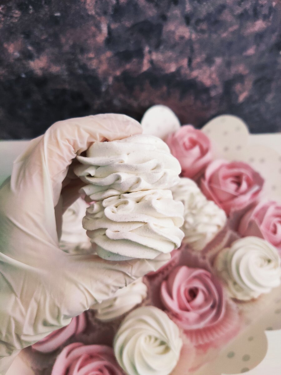 Зефир в виде цветов