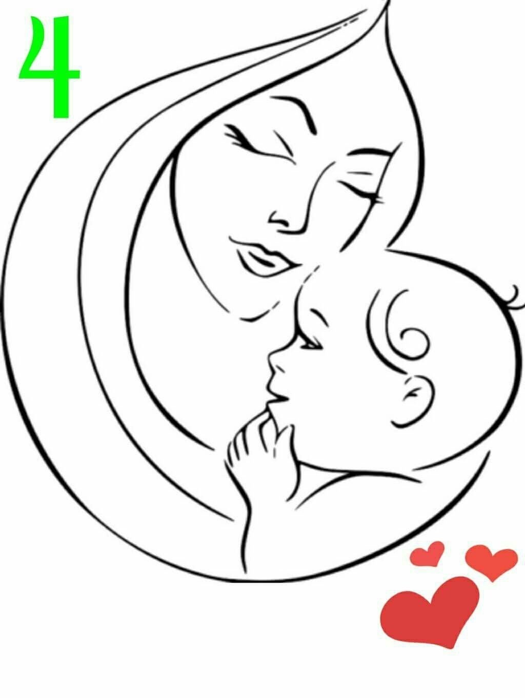 Картинки ко Дню матери карандашом