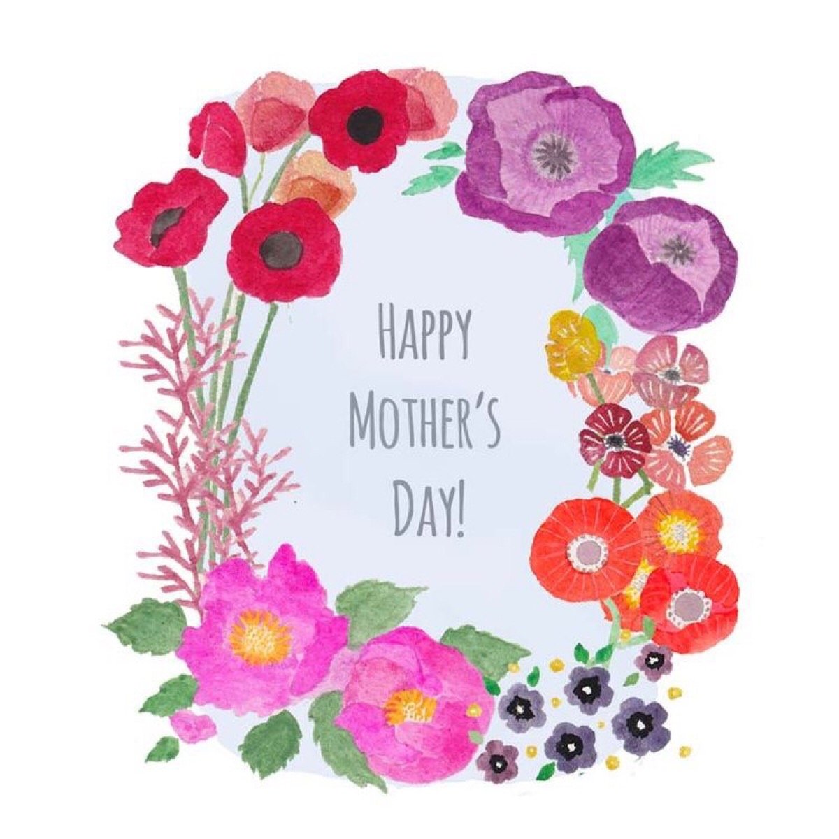 Цветные открытки маме на печать