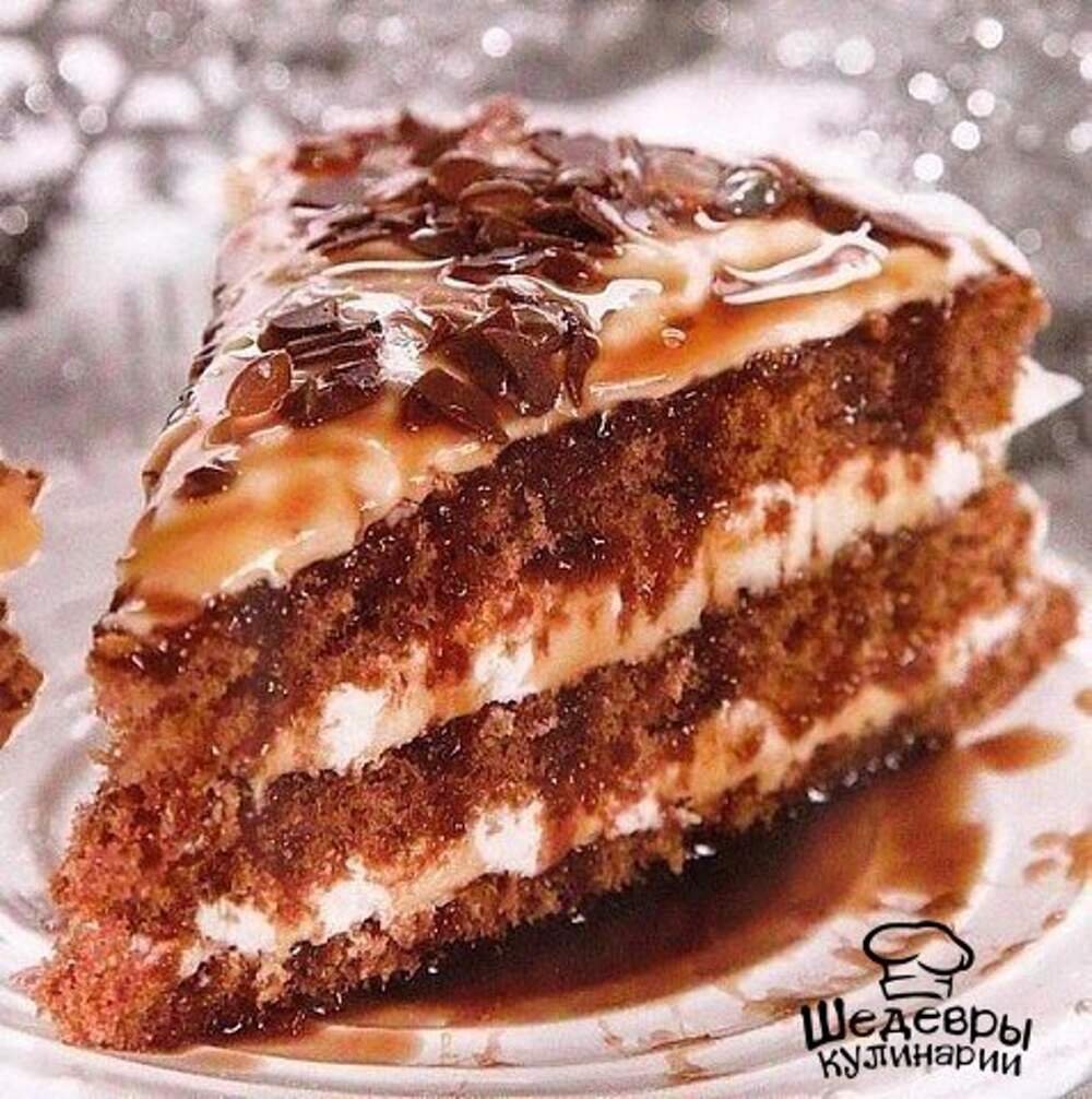 Медово Карамельный бисквит