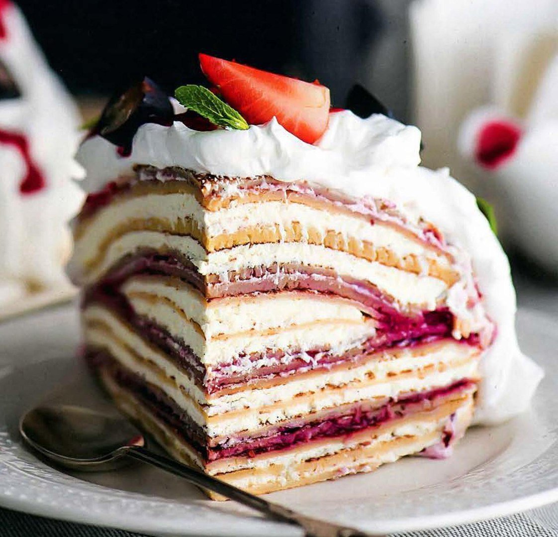 Летний тортик с фруктами