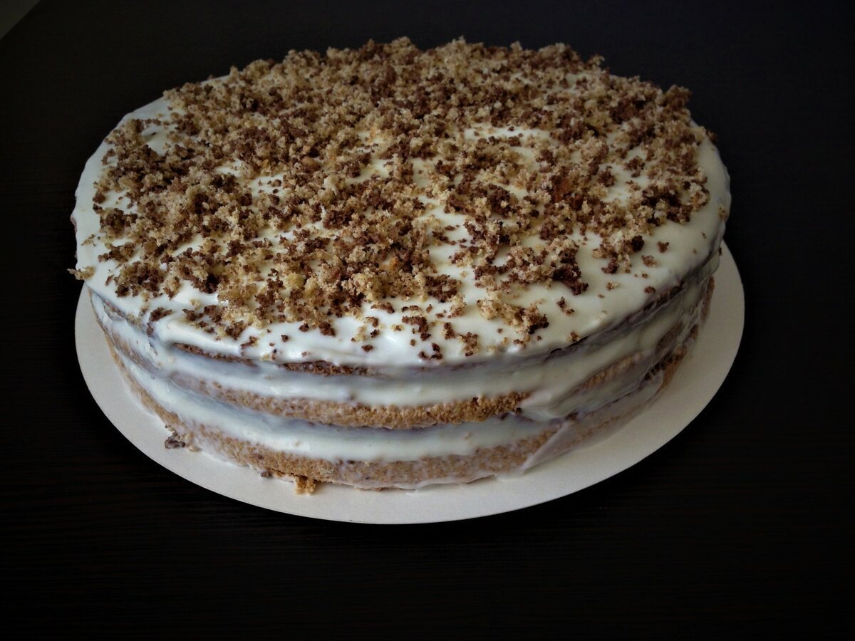 Торт сметанник бисквитный