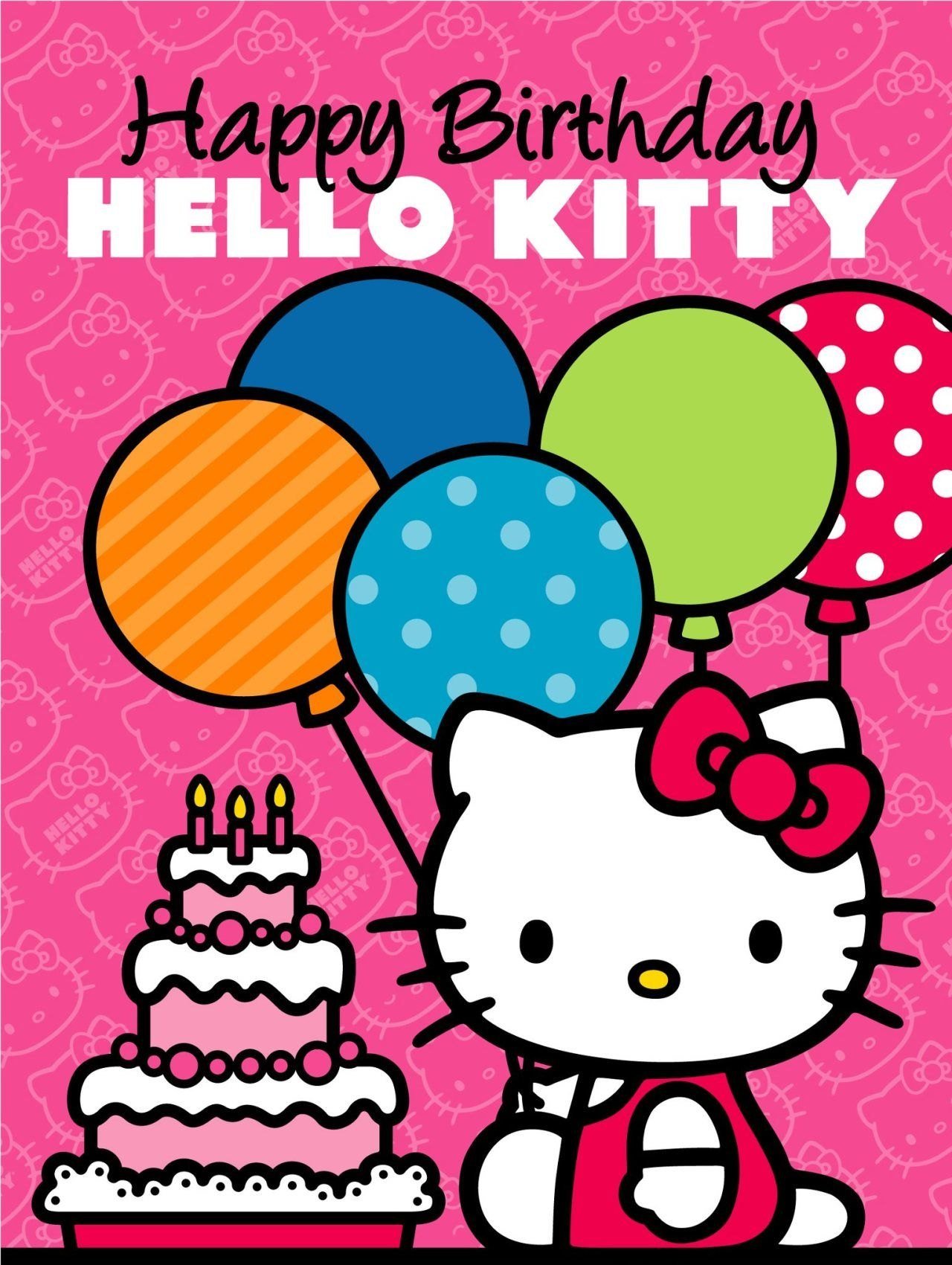 Открытка хеллоу. Хелло Китти. Хеллоу Китти с днем рождения. Открытка на др с Хелло Китти. Hello Kitty открытка с днем рождения.