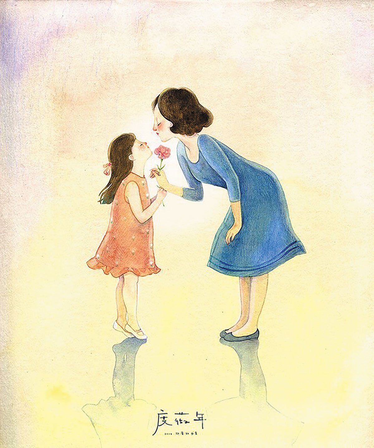 Маникюр мама и дочка