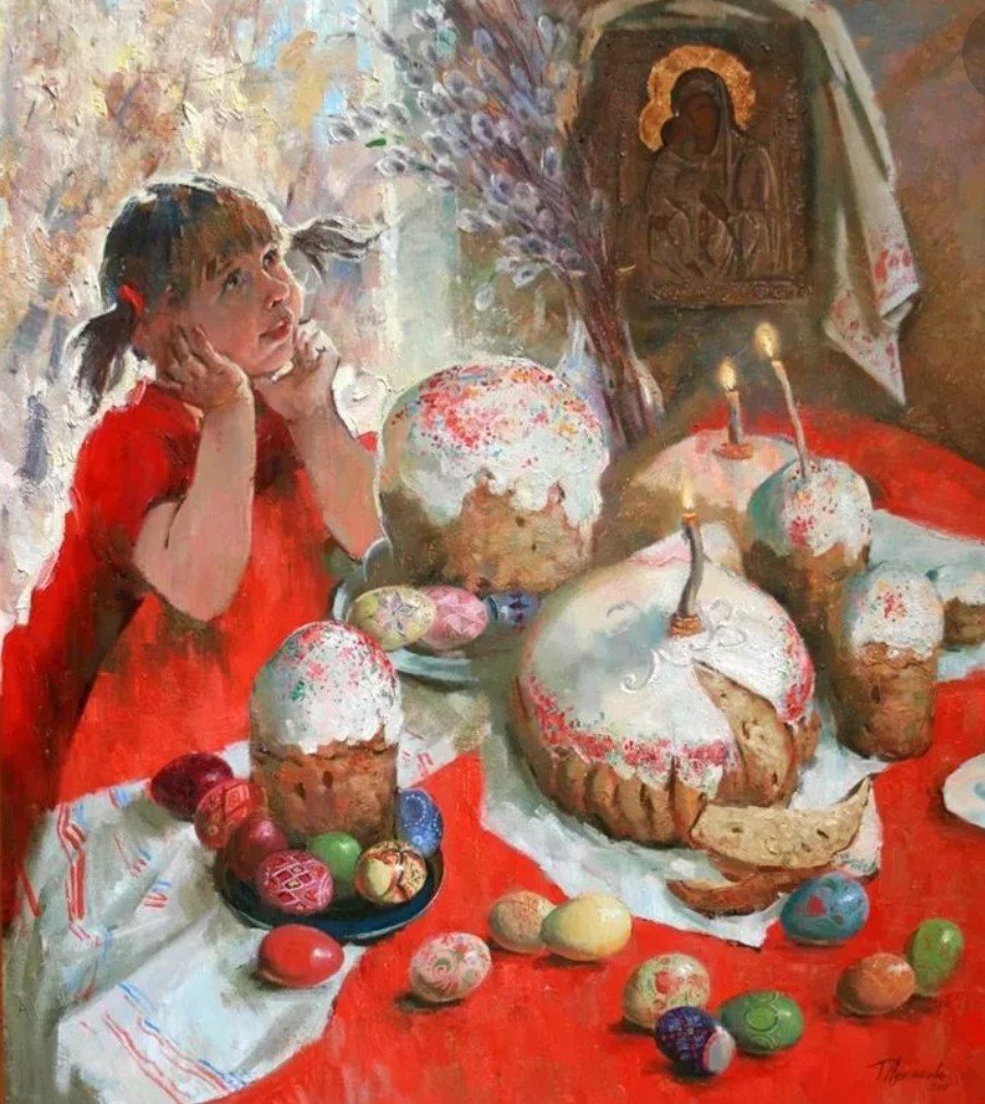 Аркадий пластов Пасхальный натюрморт
