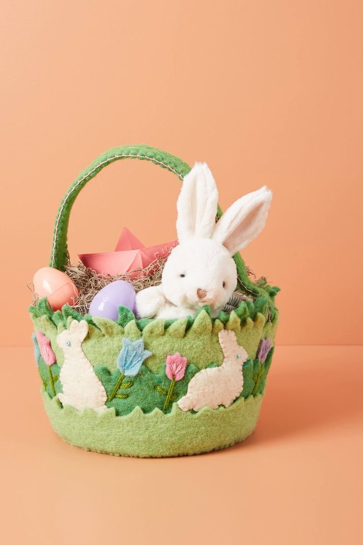 Корзинки из фетра своими