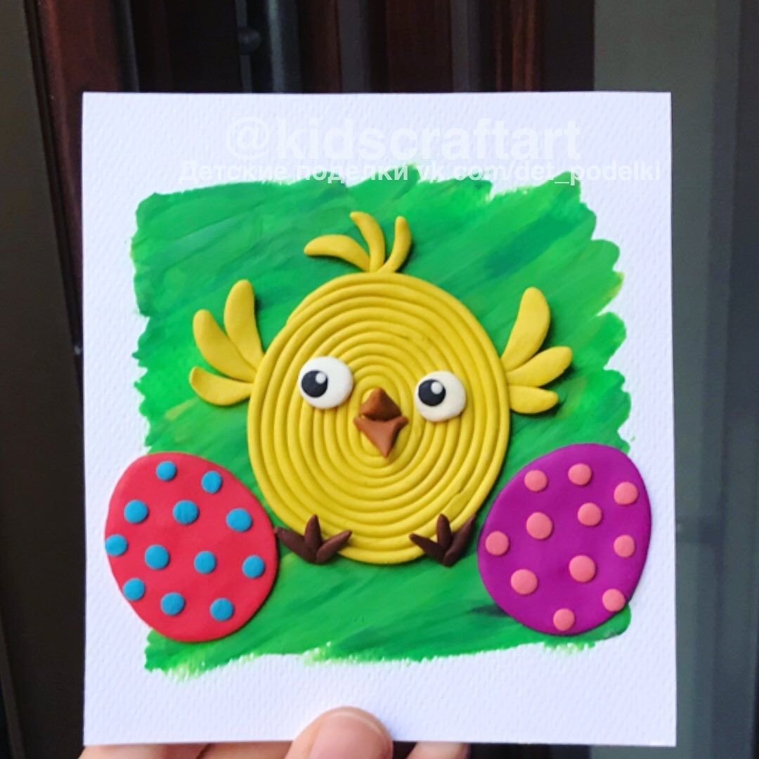 Поделки на Пасху из пластилина