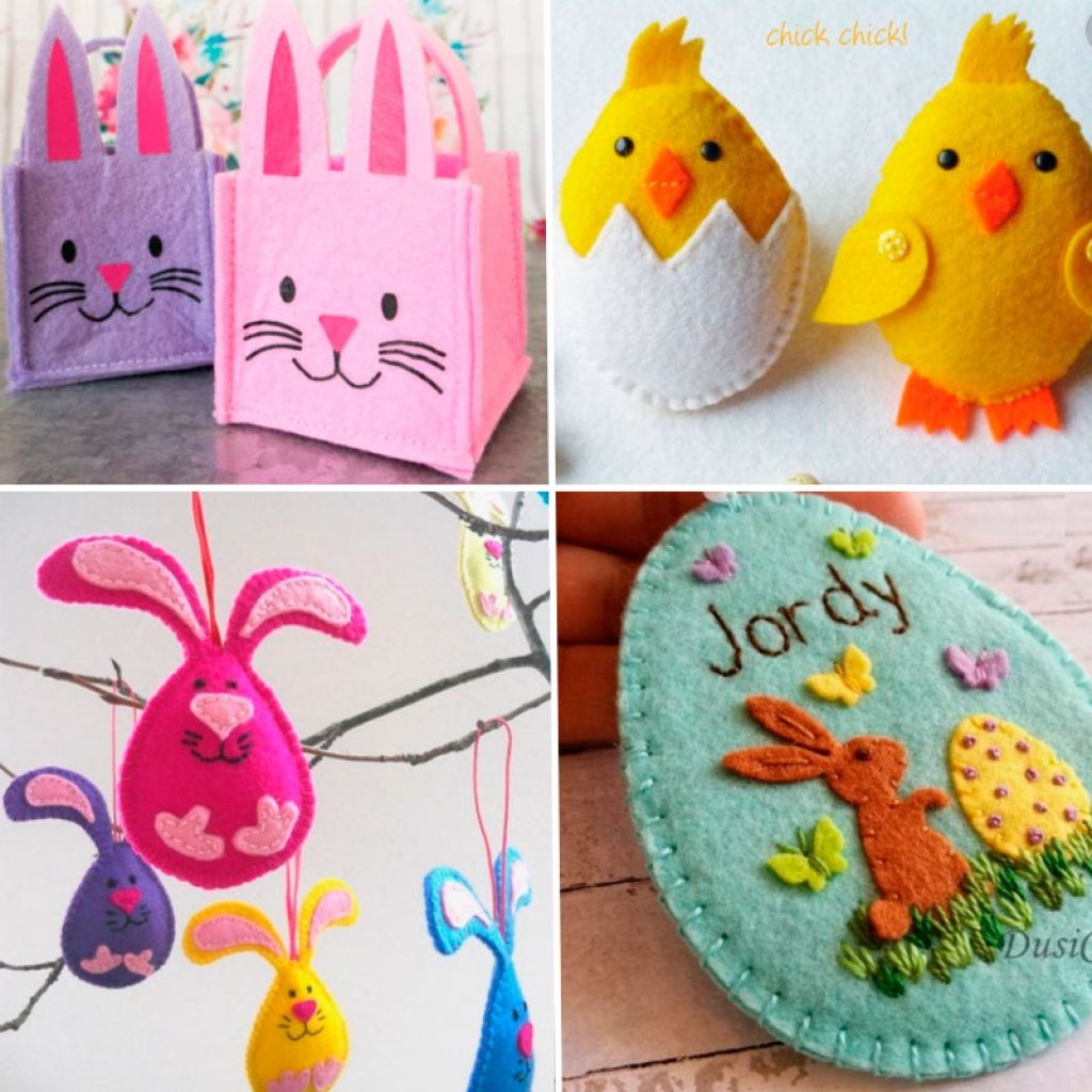 Идеи из фетра на Пасху