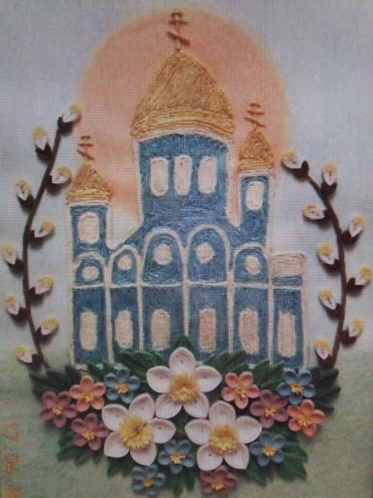 Поделка на Пасху в садик из пластилина