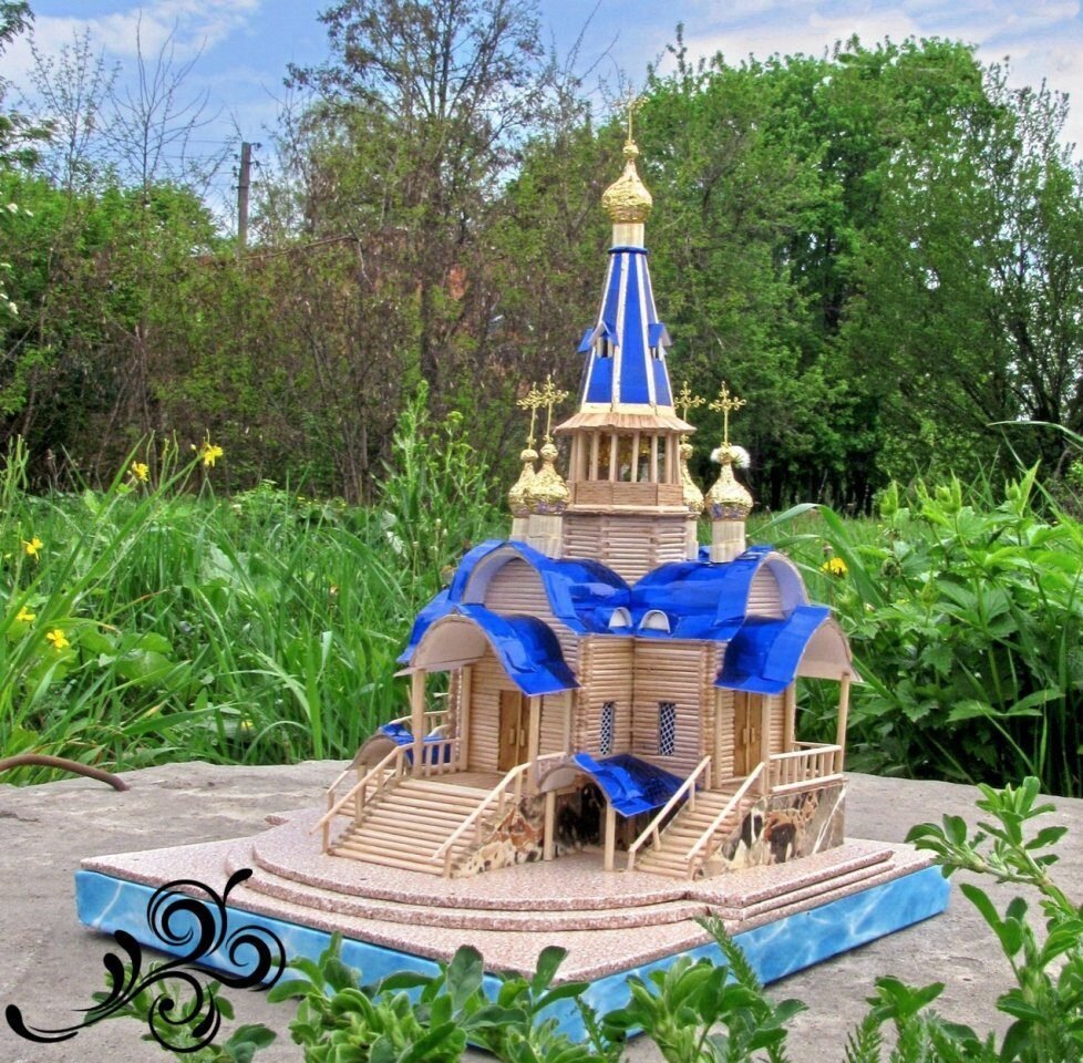 Макет храма Троице Сергиева Лавра