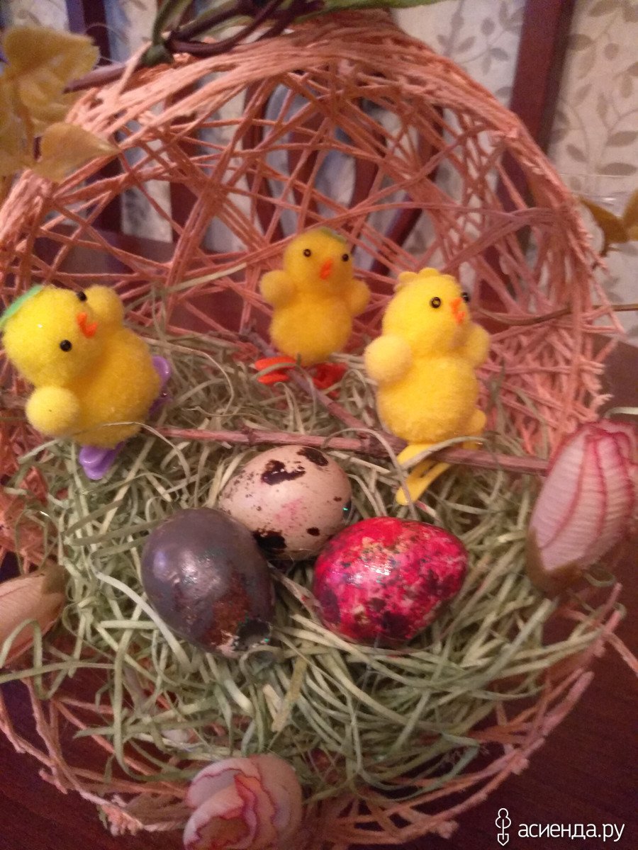 Пасхальный цыпленок из яйца