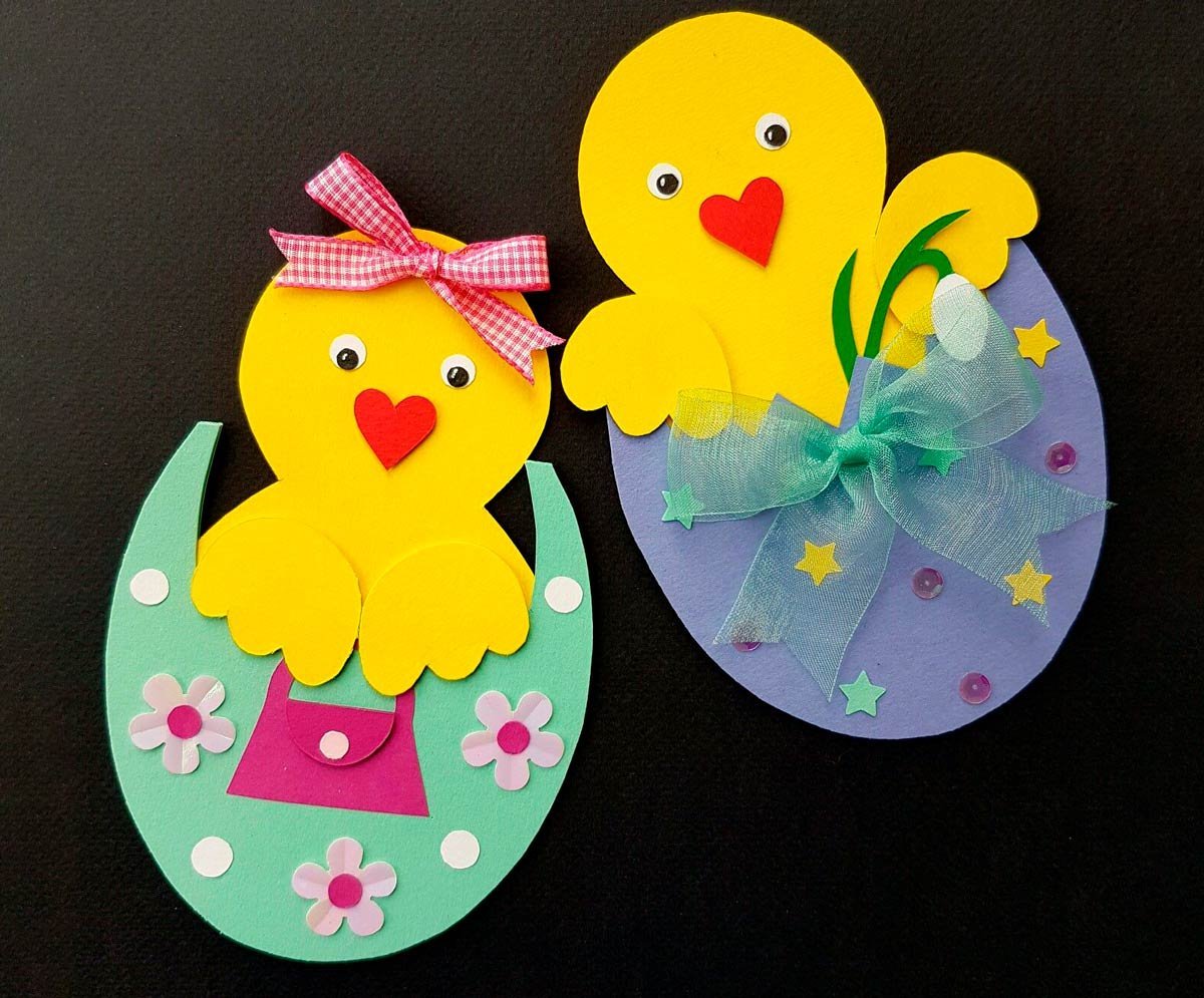 Птенец из помпонов