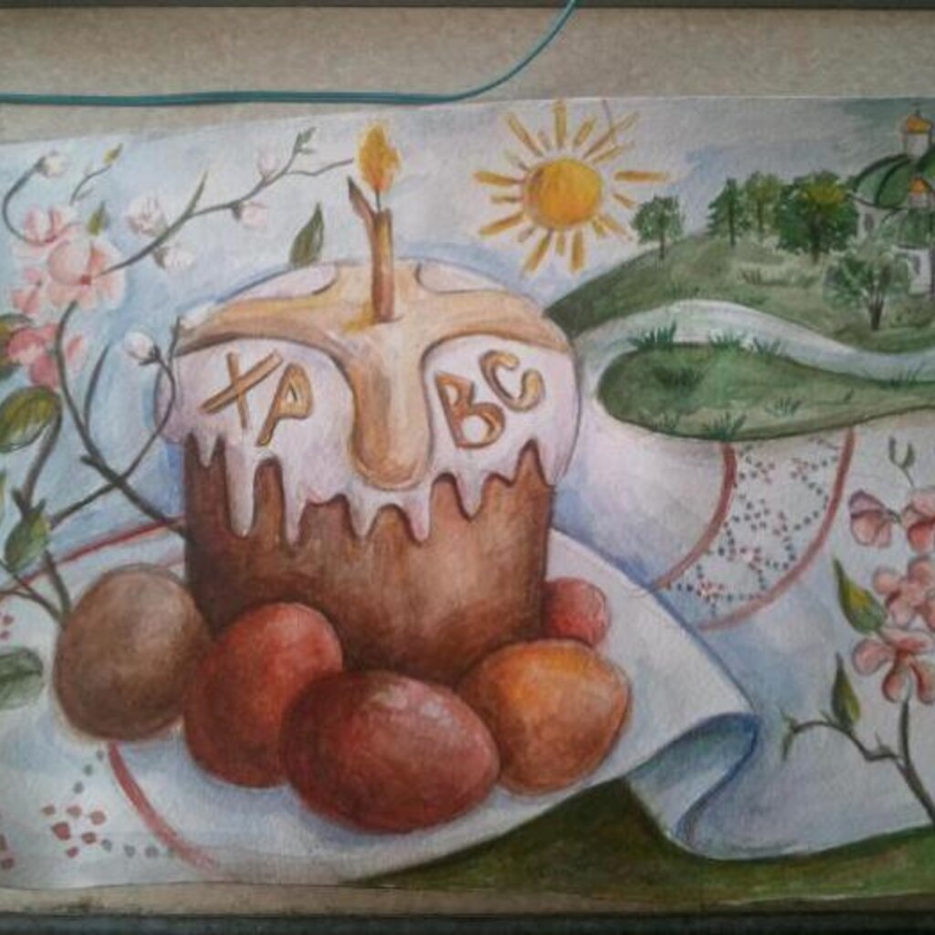 Нарисовать Пасхальный рисунок