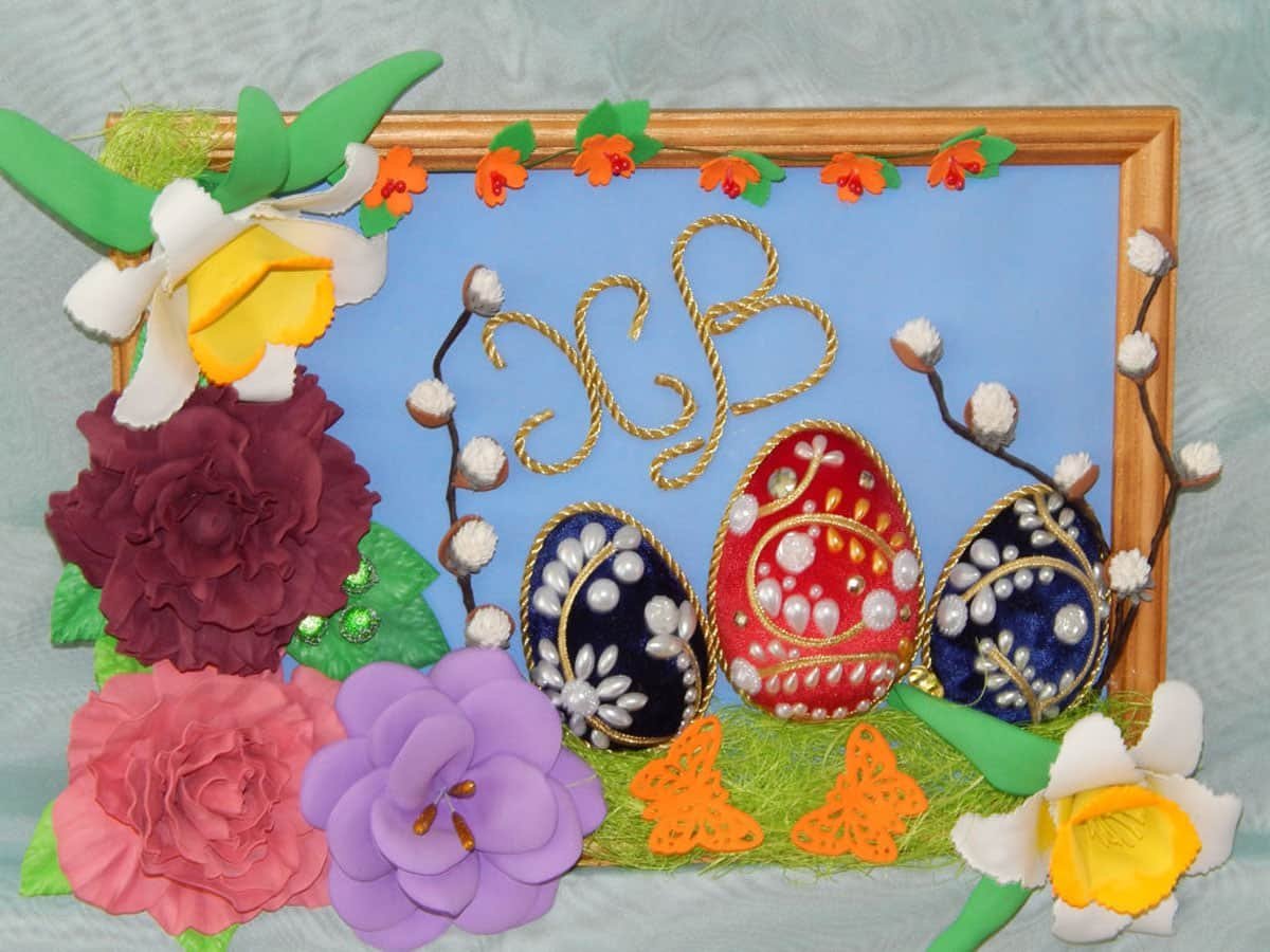 Пасхальные поделки из фетра