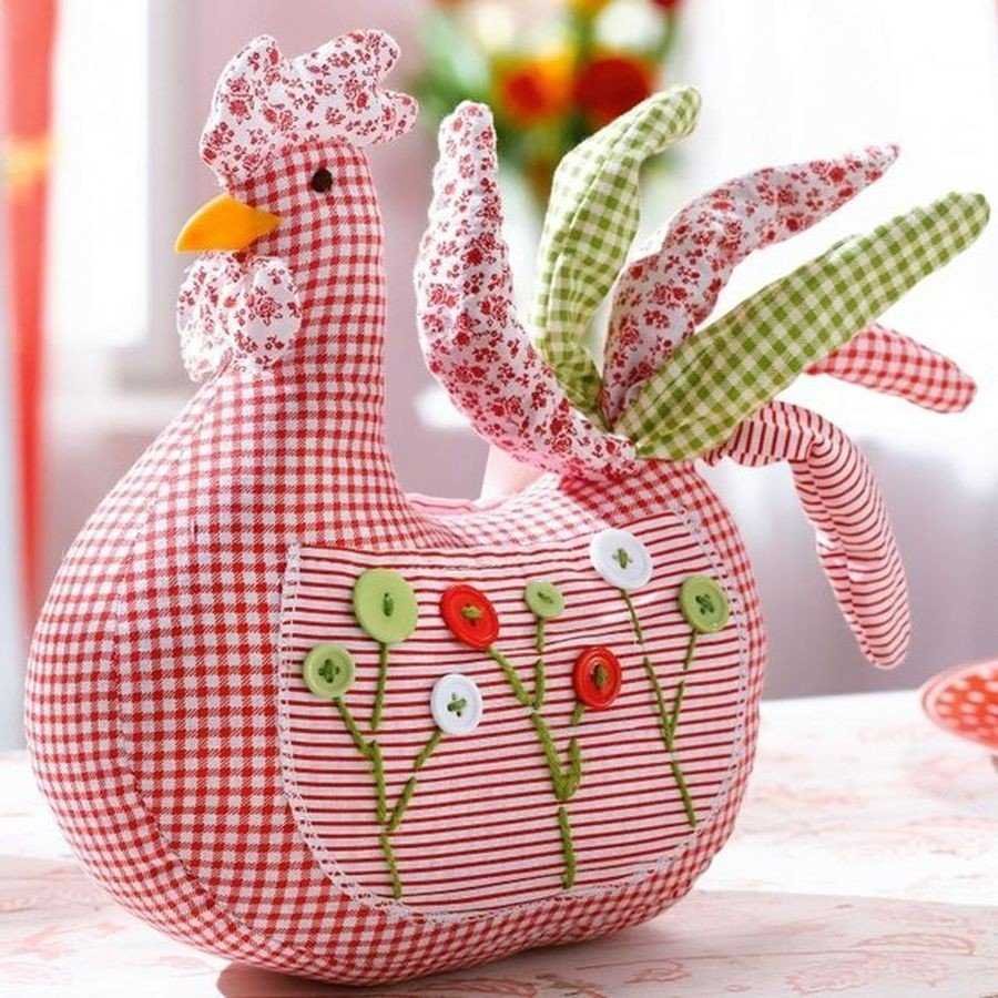 Текстильные пасхальные яйца