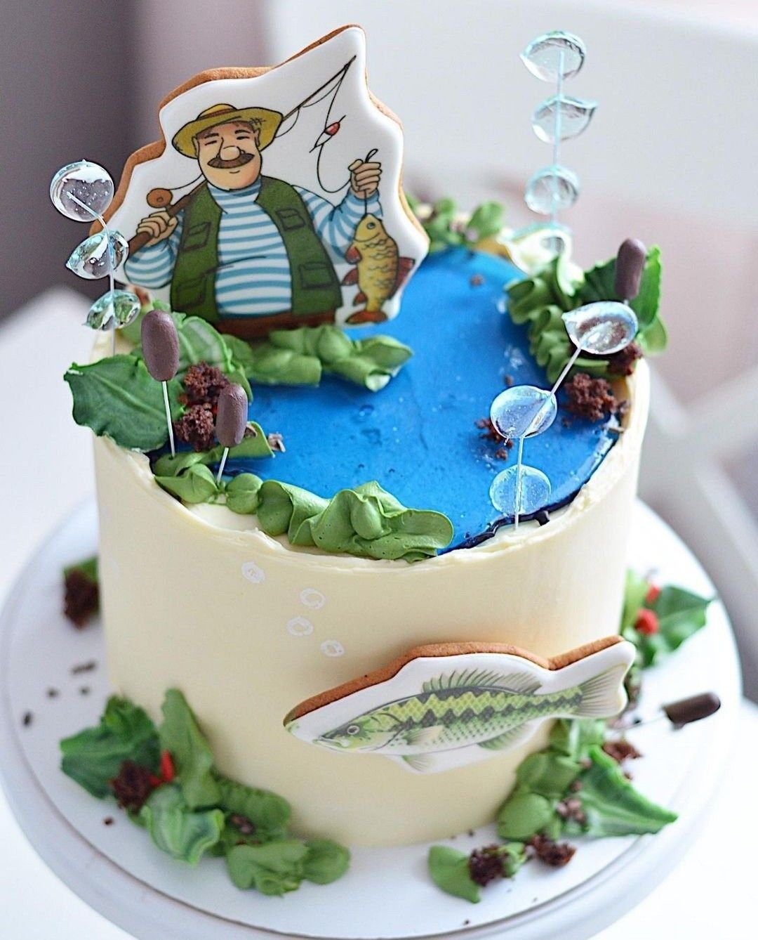 Торт для рыбака