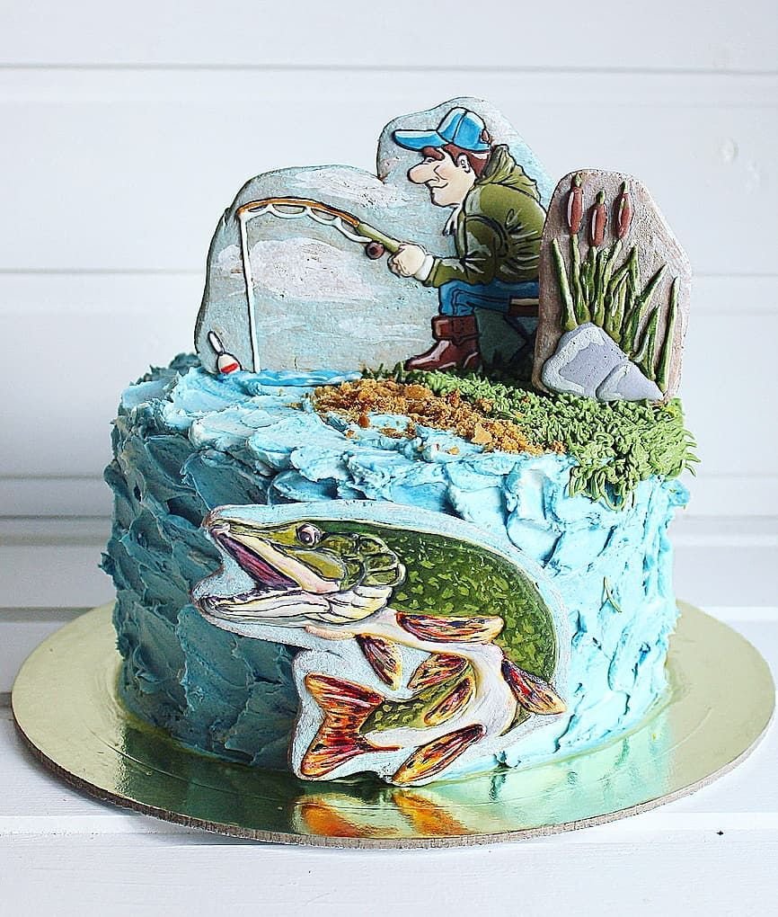 Торт для рыбака