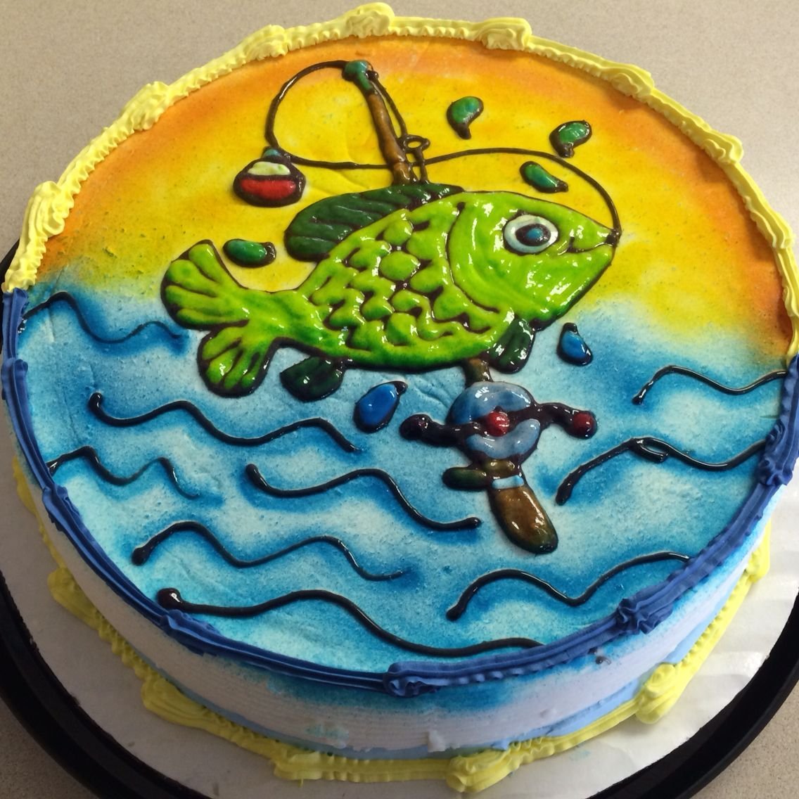 Торт для рыбака