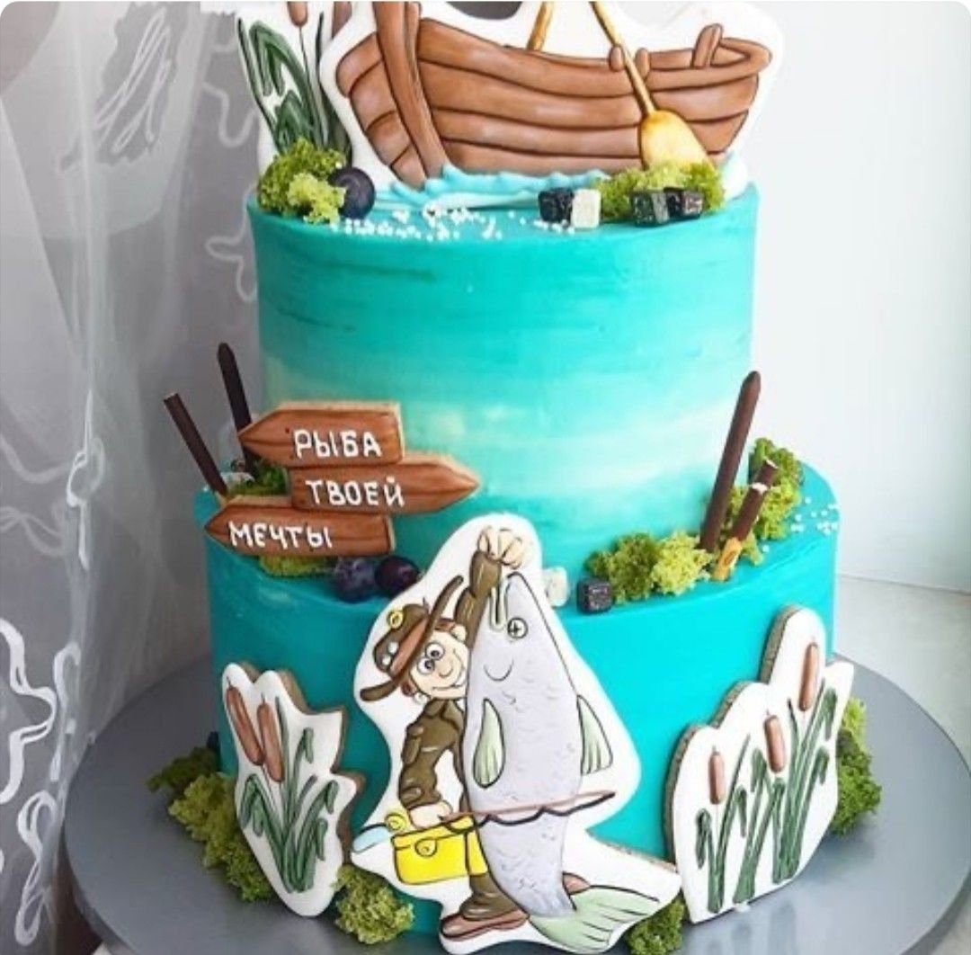 Торт для рыбака