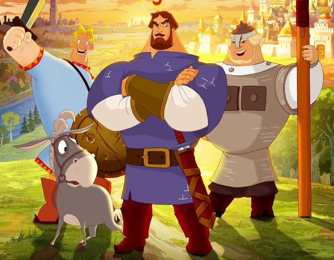 Три богатыря картинки на торт для печати