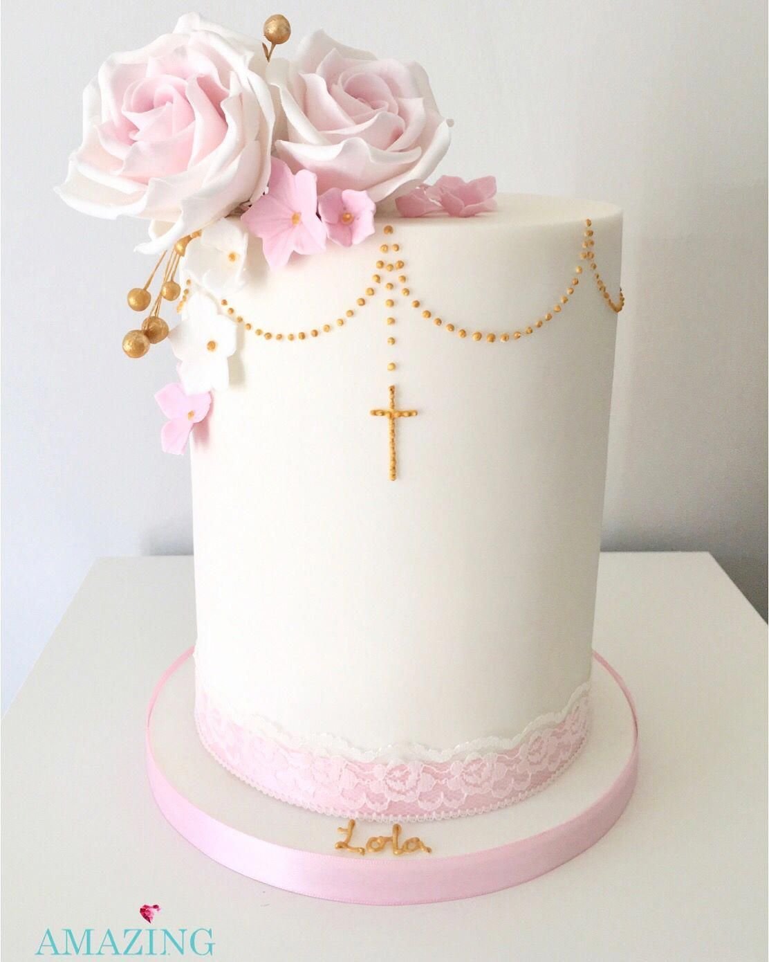 Торт на крестины прямоугольный