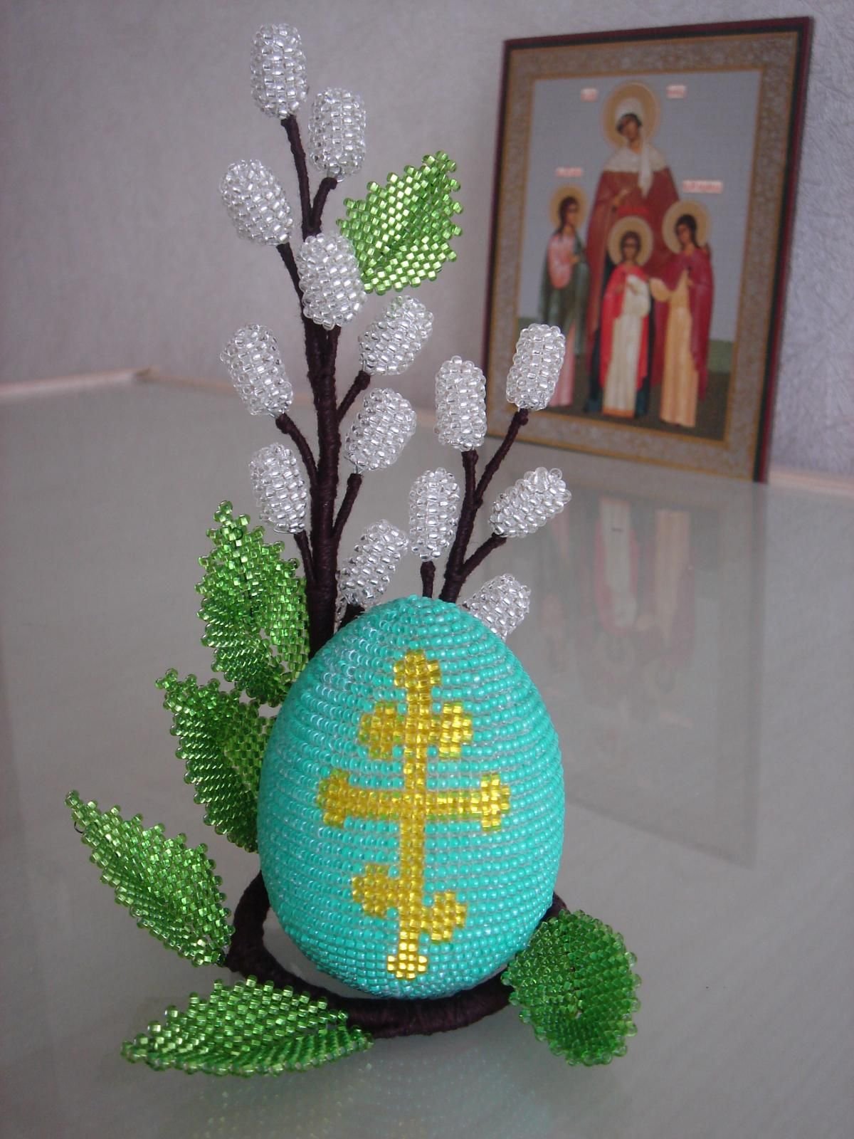 Вышивка бисером яиц