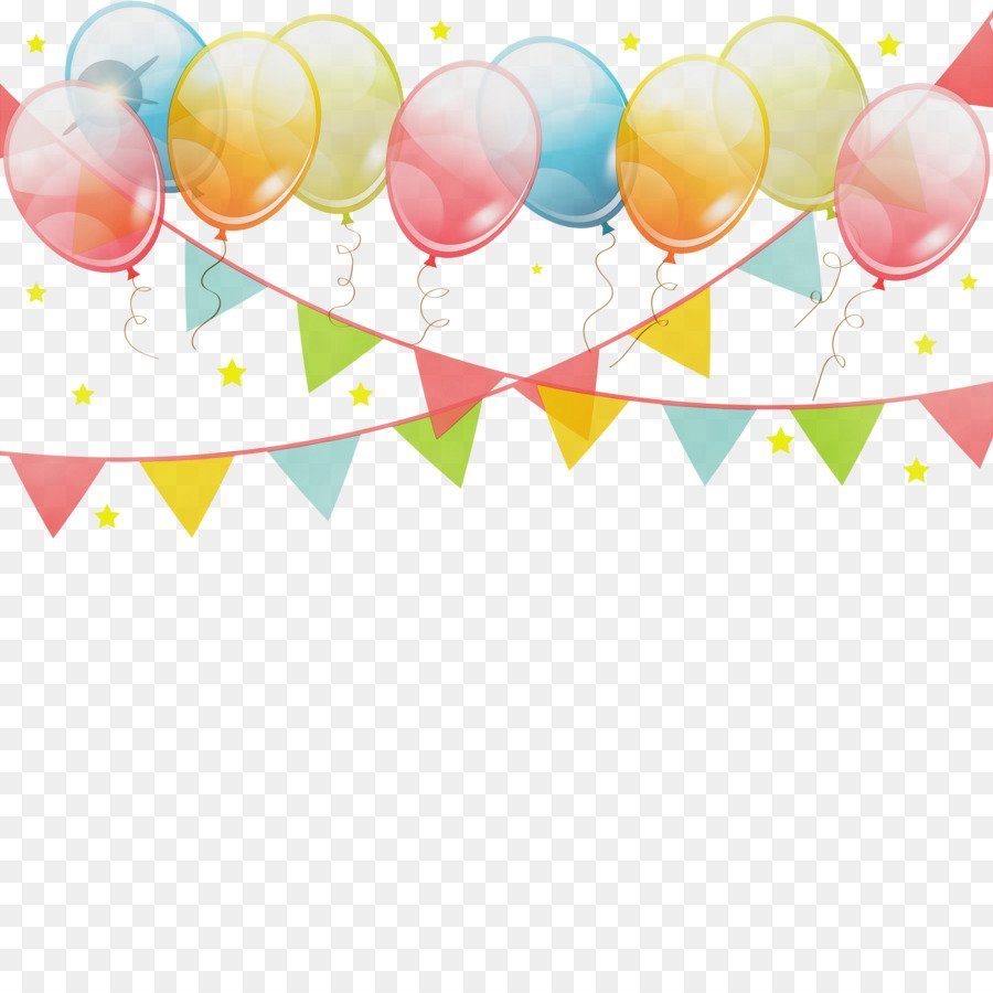 Праздничные фоны с воздушными шарами серпантином