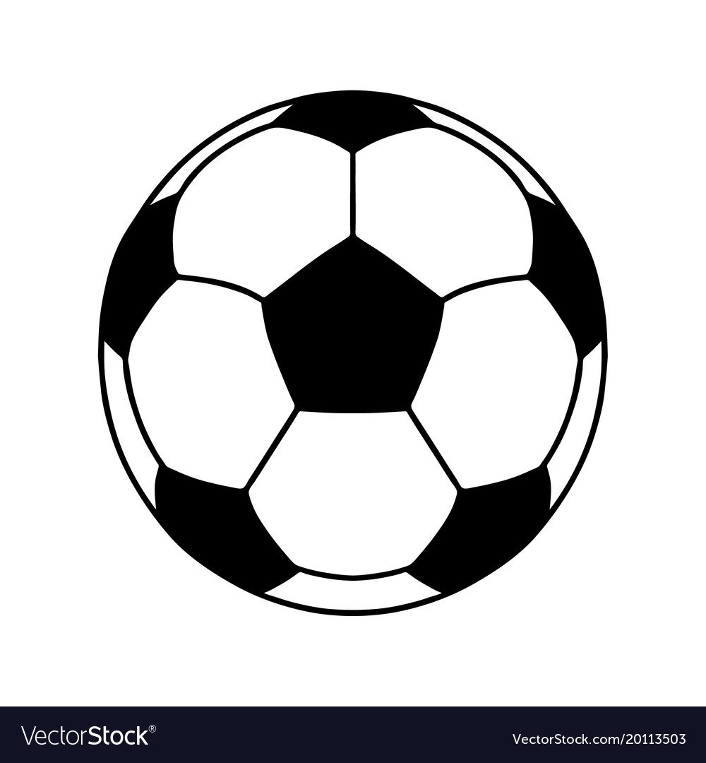 Нога и футбольный мяч эмблема