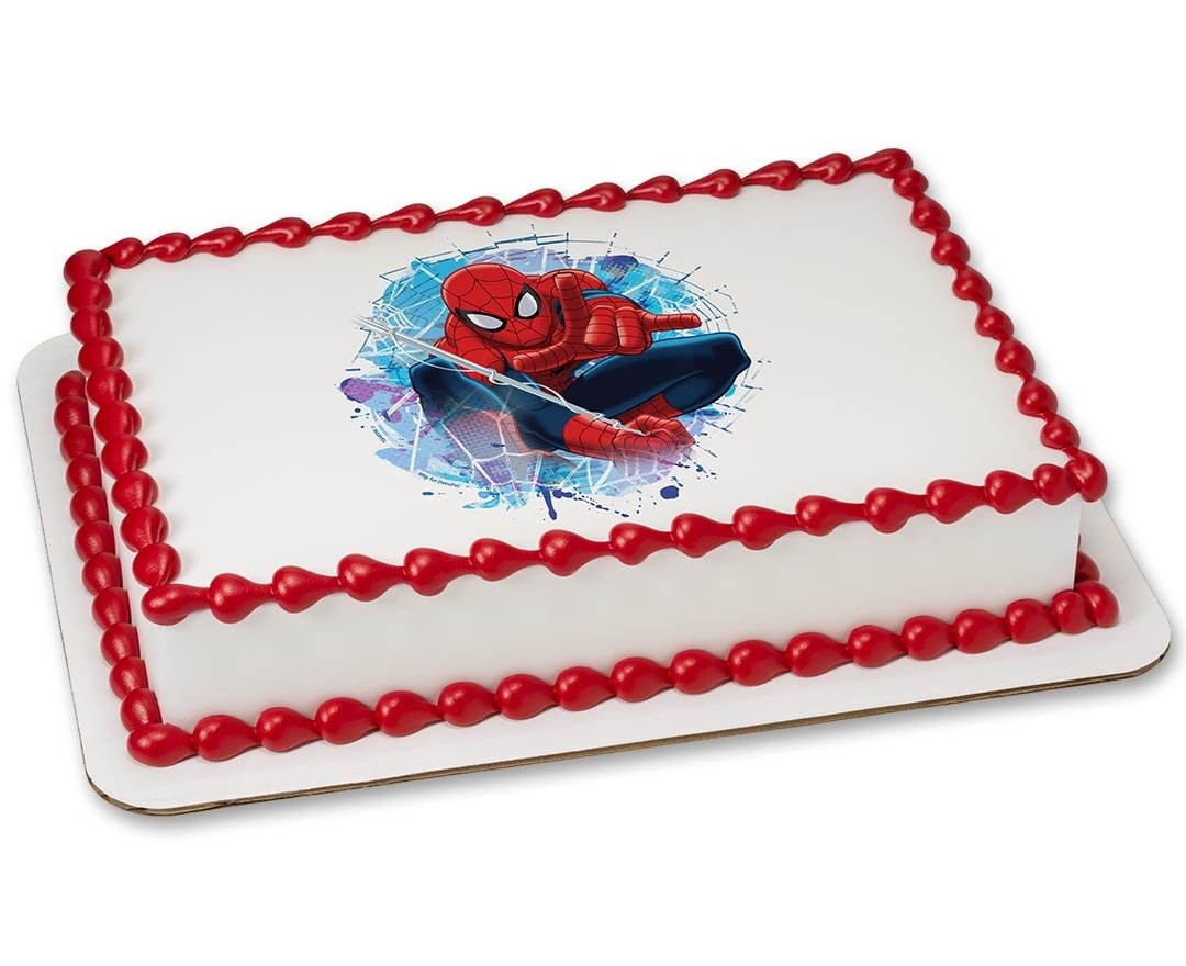 Квадратный торт с фотопечатью