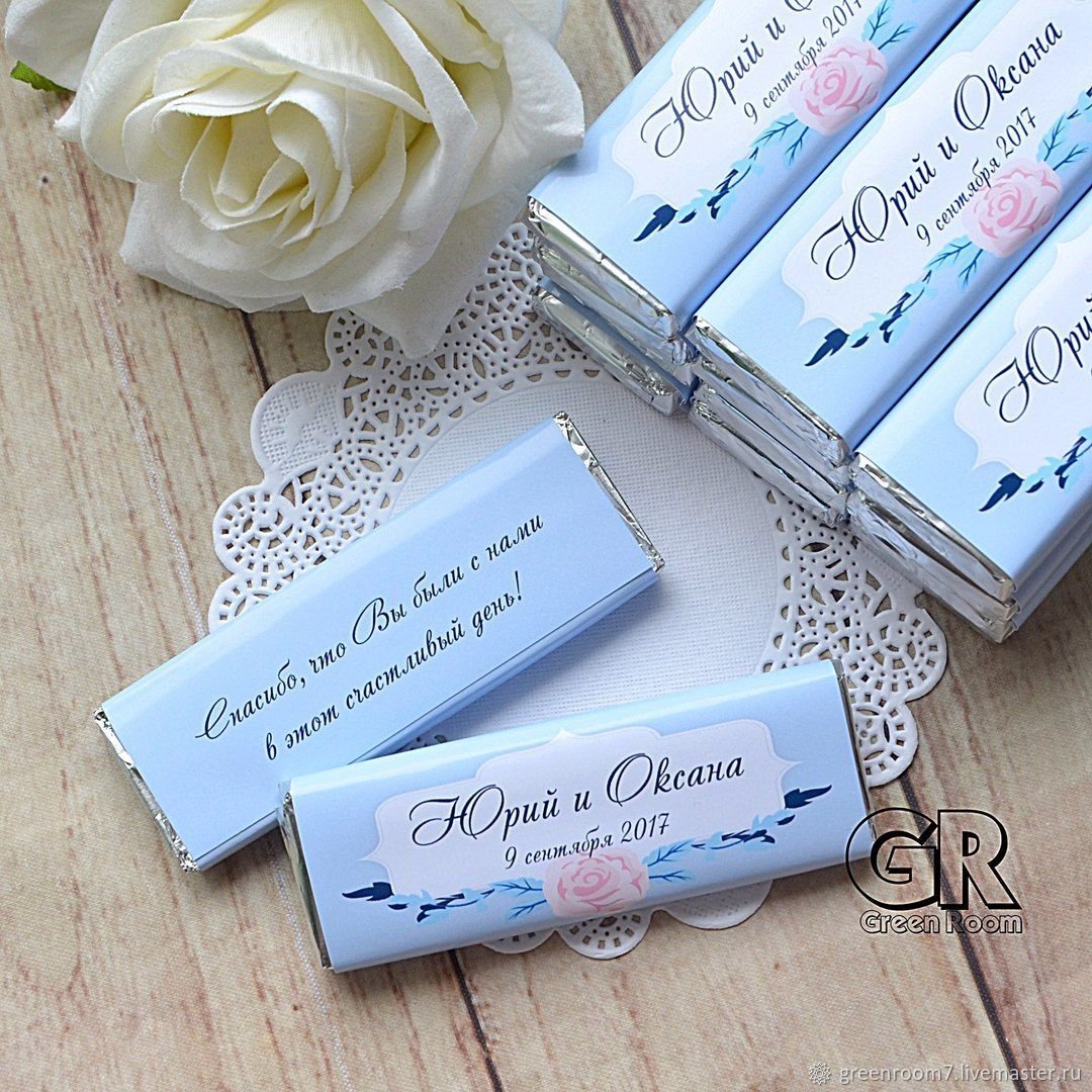 Шоколад для гостей на свадьбу