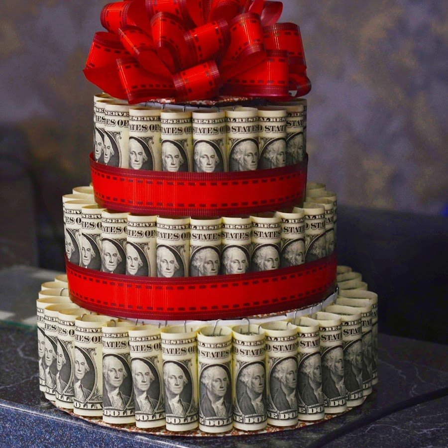 Оригинальный подарок из купюр