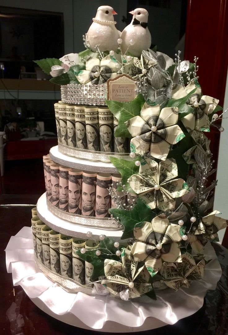 Торт из денежных купюр