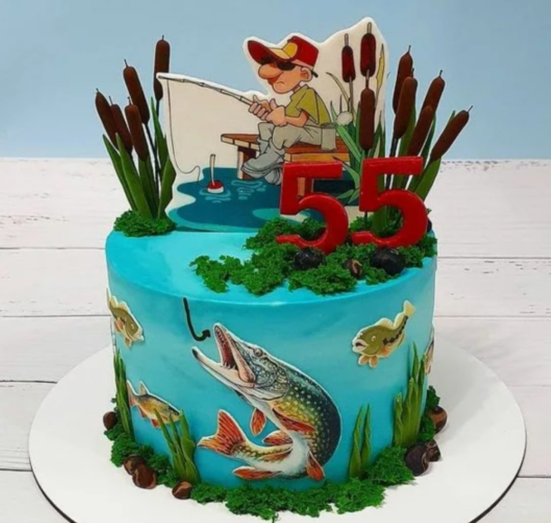 Торт для рыбака