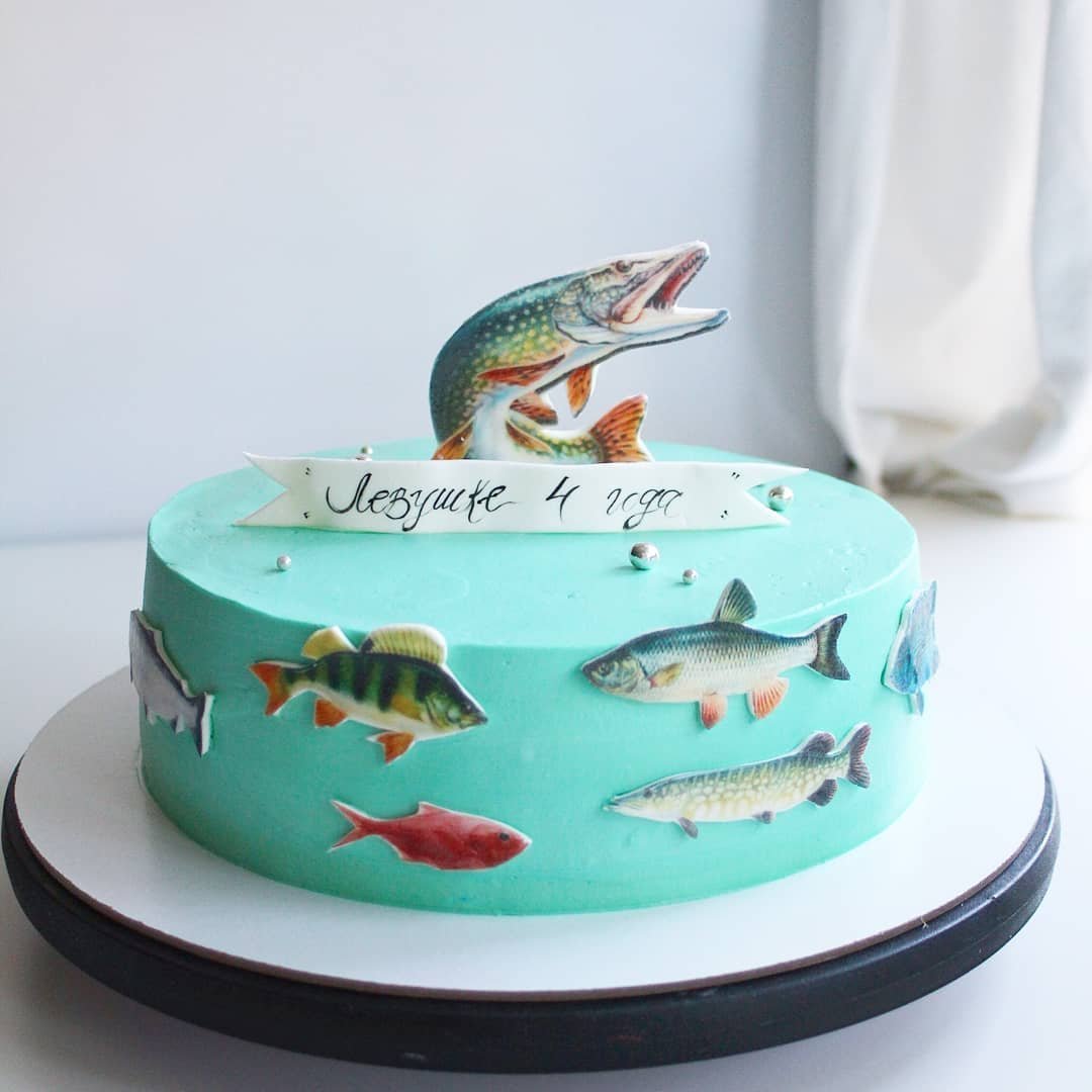 Торт с рыбками