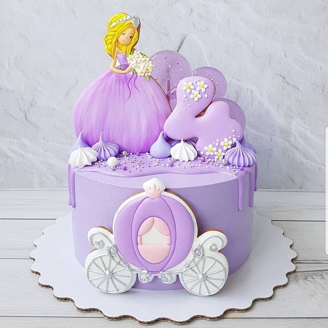 Торт для девочки с принцессой