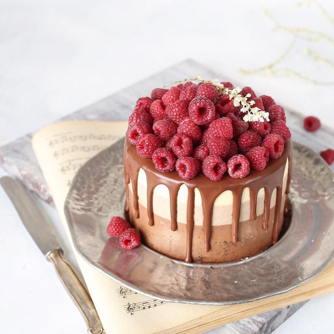 Ягодный крем чиз для торта