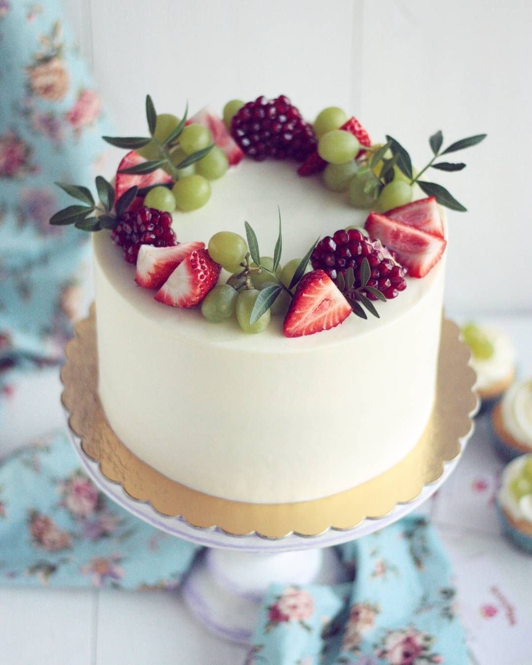 Варианты украшения торта