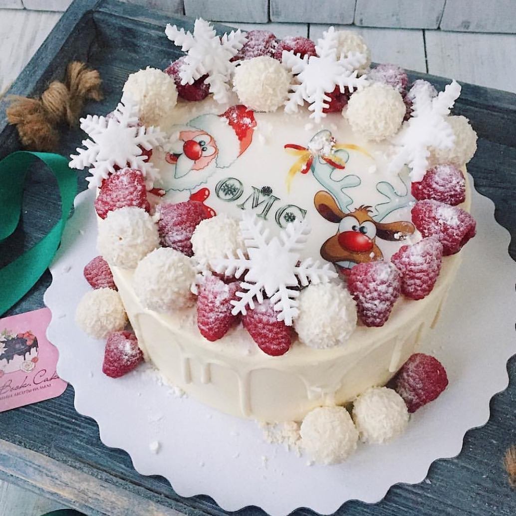 Стильный декор торта