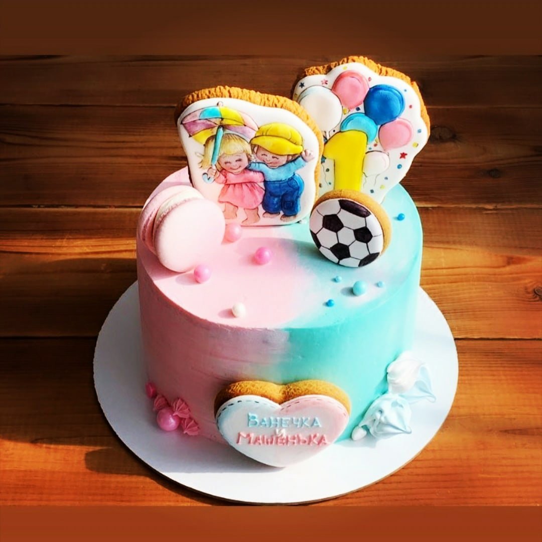 Торт на выписку двойняшек