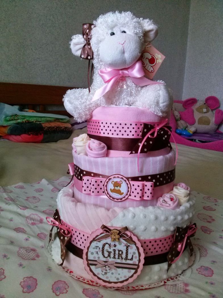 Торт из подгузников