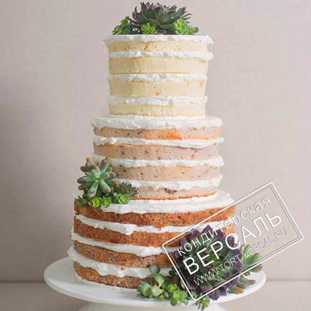 Торт на свадьбу четырехъярусный