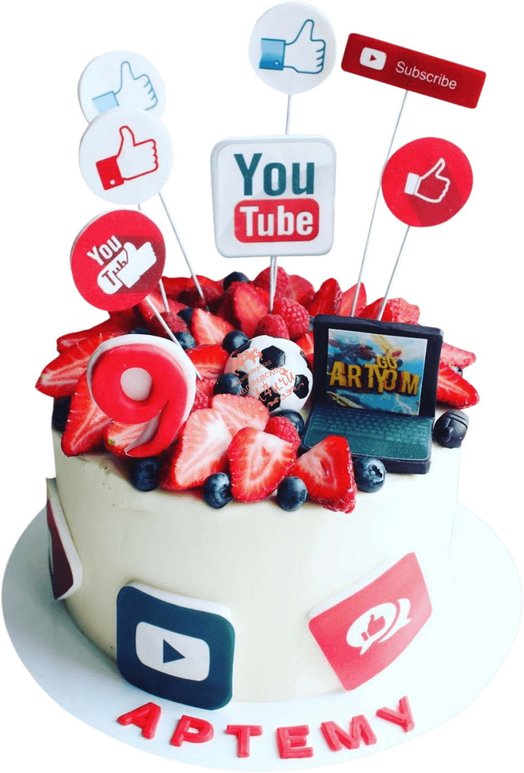 Торт для Блоггера мальчика