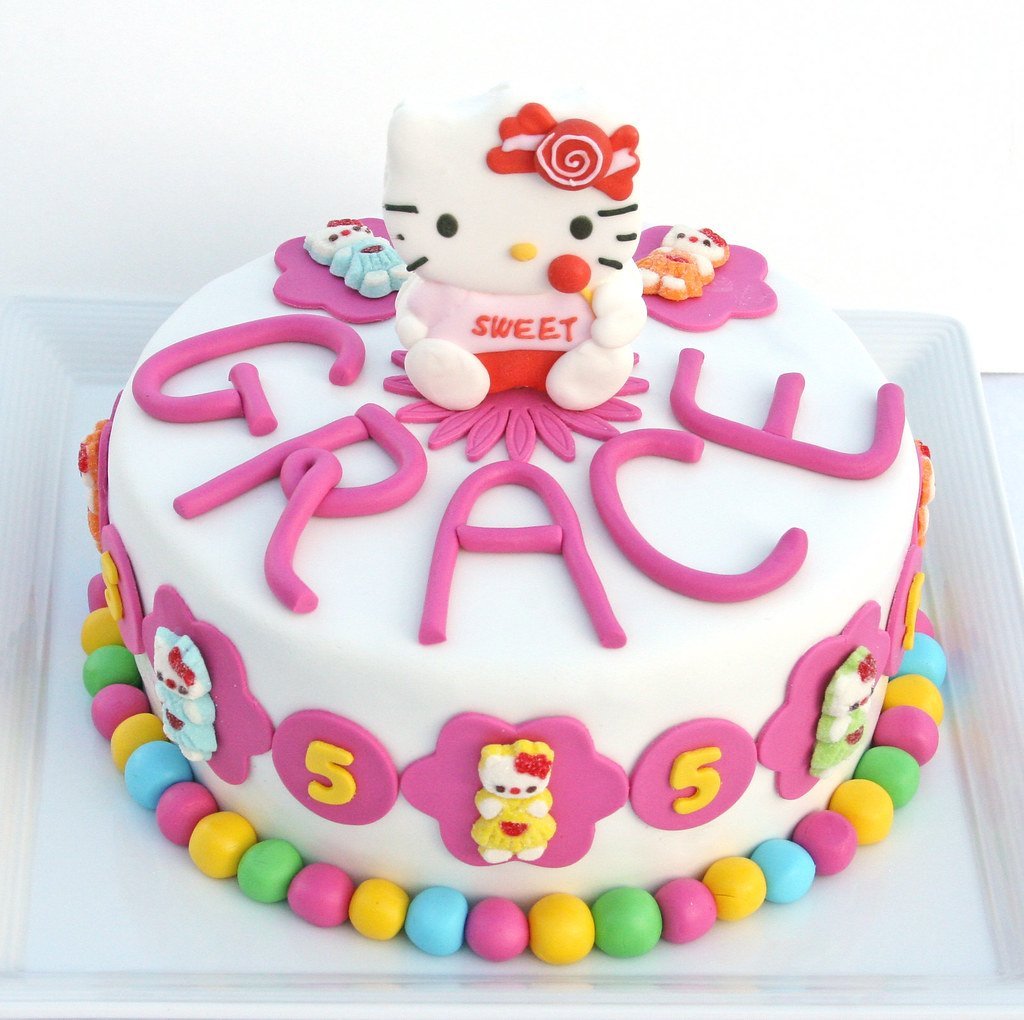 Торт Хеллоу Китти без мастики