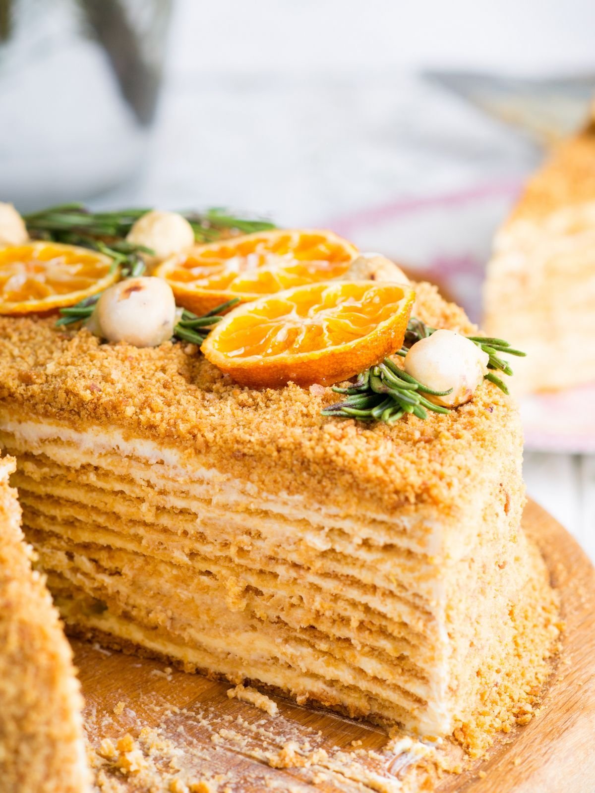 Медовик с ягодами