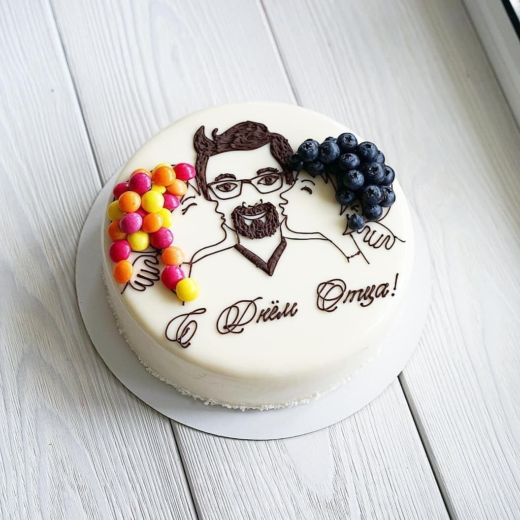 Торт для мужчины с фруктами