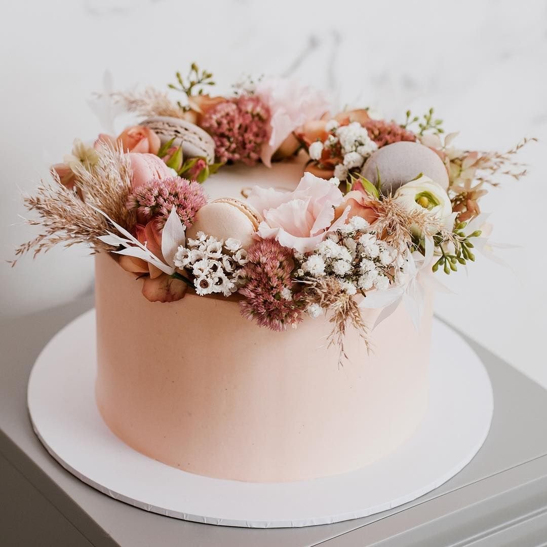 Торт с сухоцветами