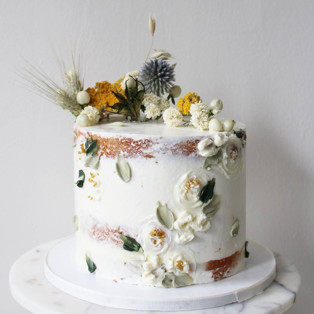 Торт с сухоцветами