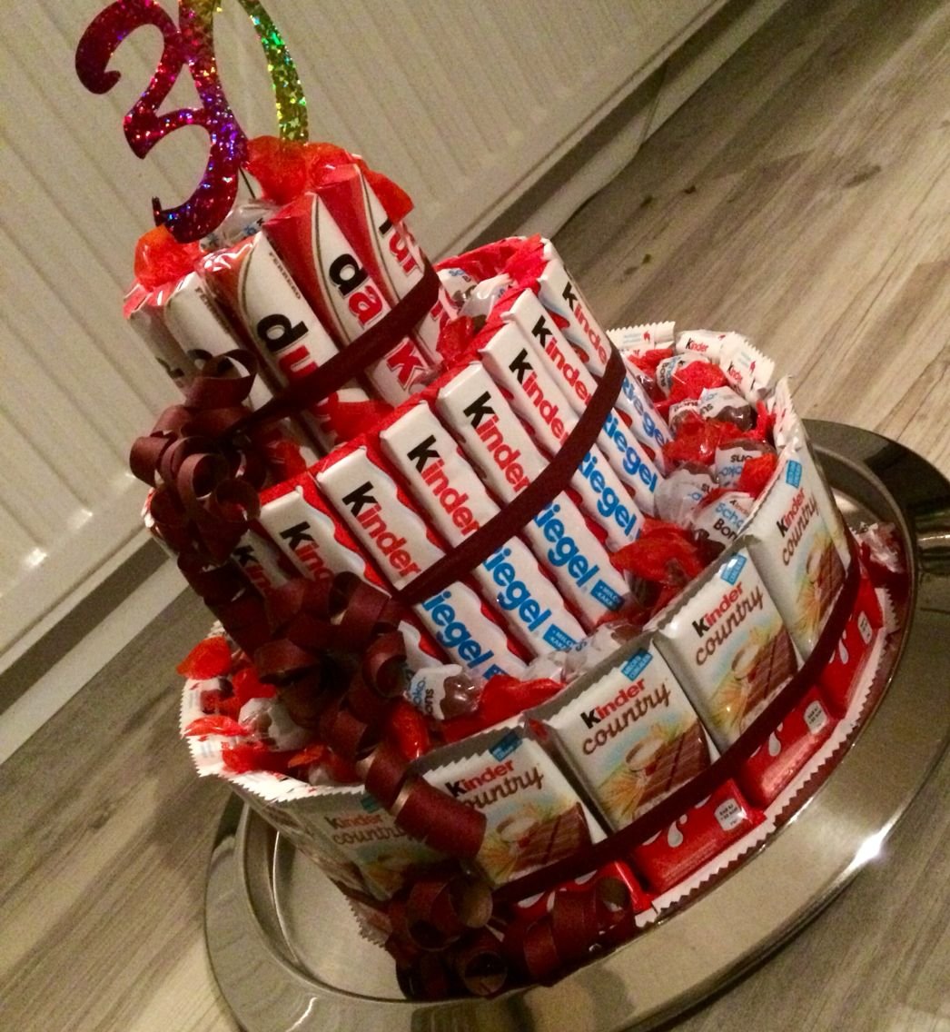 Торты из конфет и шоколадок