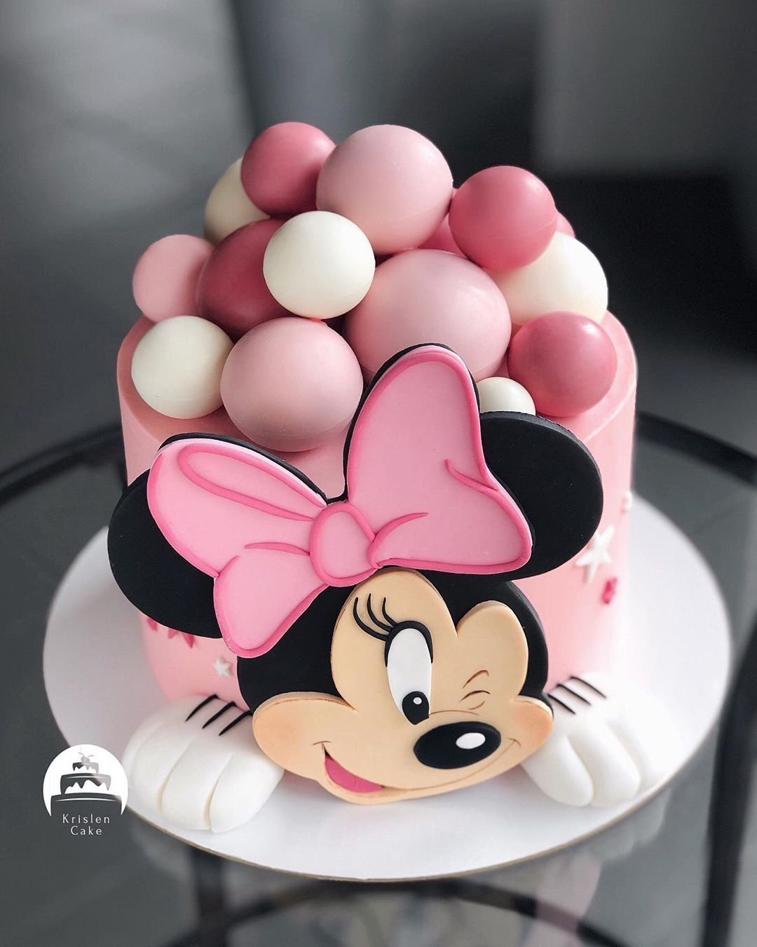 Минни Маус аппликация на торт